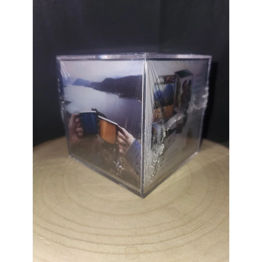 Photo Cube Clear Acrylic‎ Desk Frame 3.5